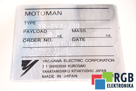 YR-SV3-J30 YASKAWA MOTOMAN
