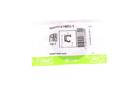 40X62X10 SKF HMS5V FPM RADIAL SHAFT SEAL EMPAQUE