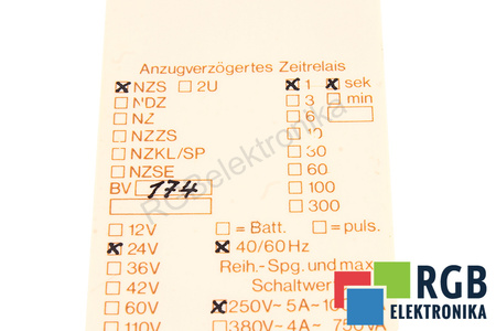 NZS SCHARCO ELEKTRONIK BV174 RELEVO DE TIEMPO