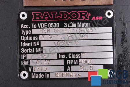 BSM6R-21-75-B5 BALDOR ESTATOR