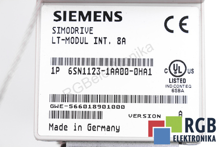 6SN1123-1AA00-0HA1 SIEMENS SIMODRIVE 611 LT-MODUL INT.8A