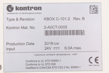 KBOXC-101-2 KONTRON 2-A0CT-0005