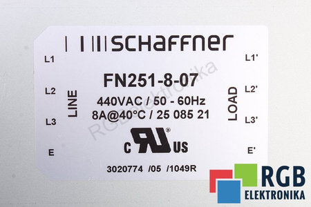 FN251-8-07 SCHAFFNER FILTRO