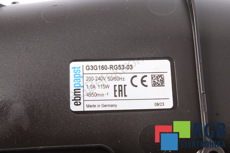 G3G160RG5303 EBM PAPST VENTILADOR