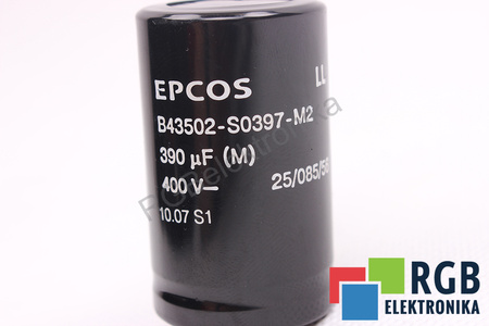 CONDENSADOR B43502-S0397-M2 EPCOS 390UF, 400VDC