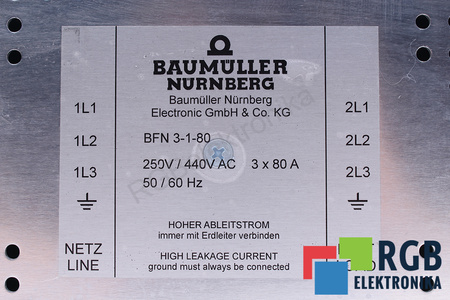 BFN3-1-80 BAUMÜLLER FILTRO