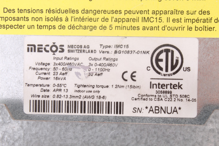 IMC15 MECOS TRAXLER BG10837-01NK