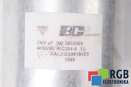 CONDENSADOR MAL210290101E3 BC 3300UF, 450V