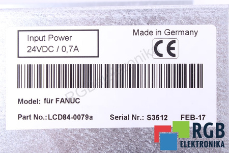 84-0079 SUSTITUTO DE FANUC SERIE 6BT 11M 11T 6B 0 0T 3MB 11 15-M 6T 6M 0M MONITOR LCD