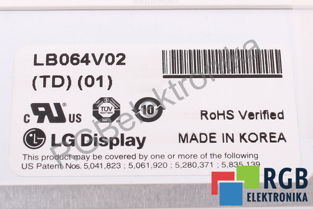 LB064V02(TD)(01) LG 6091L-0398C 3110T-0159A MATRIZ LCD