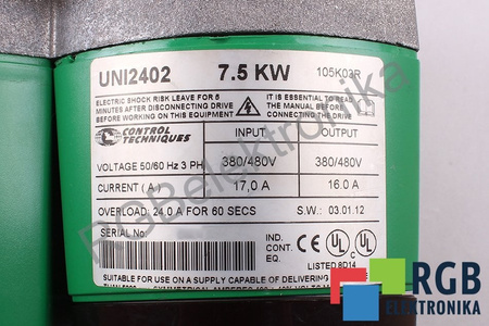 UNI2402 CONTROL TECHNIQUES