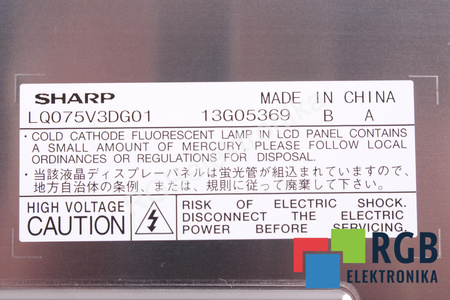 LQ075V3DG01 SHARP MATRIZ LCD