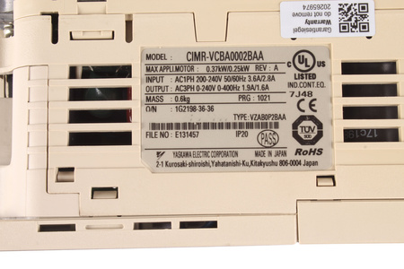 CIMR-VCBA0002BAA YASKAWA