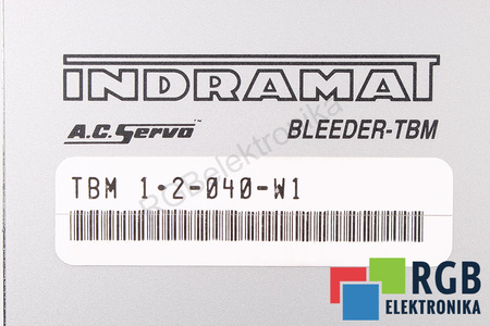 TBM1.2-040-W1 INDRAMAT A.C. SERVO BLEEDER-TBM
