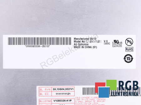 G104VN01 AUO V.0 MATRIZ LCD
