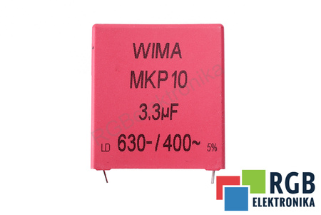 CONDENSADOR MKP1J043307H00JSSD WIMA MKP10, 3.3UF, 630/400V