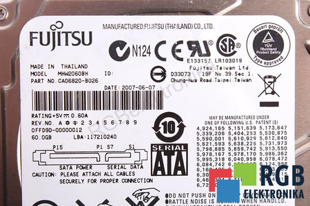 MHW2060BH FUJITSU 60GB SATA