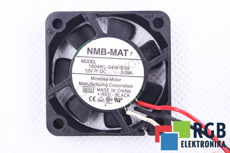 1604KL-04W-B39 NMB TECHNOLOGIES B02 40X40X10MM, 12V, 0.09A, 40MM, 40MM, 10MM VENTILADOR