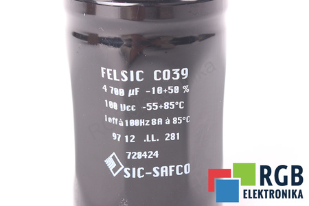 CONDENSADOR 4700UF 100V SIC-SAFCO FELSIC C039