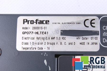GP077-MLTE41 PRO-FACE 2880015-01 PARA GP477R-EG41-24VP