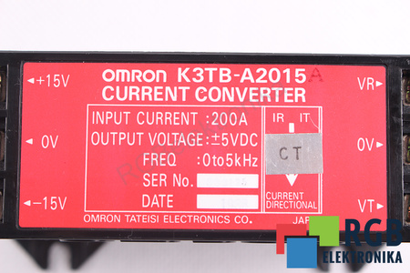 K3TB-A2015A OMRON 200A 5VDC TRANSFORMADOR DE CORRIENTE