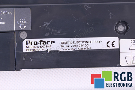 GP2500-SC41-24V PRO-FACE 2980078-01 PARTE POSTERIOR DE LA CAJA
