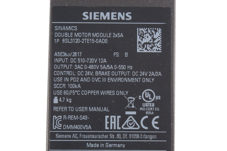 6SL3120-2TE15-0AD0 SIEMENS SINAMICS S120