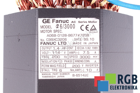 A06B-0128-B677#7208 FANUC ESTATOR