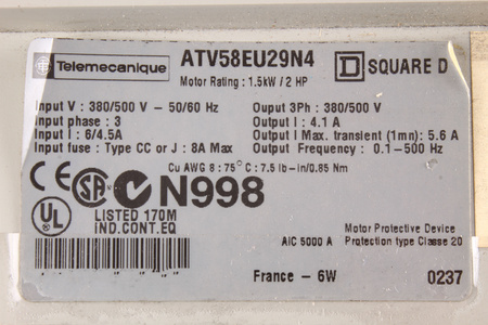 ATV58EU29N4 TELEMECANIQUE