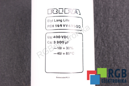 CONDENSADOR PEH169VV433GQ RIFA 3300UF, 400VDC