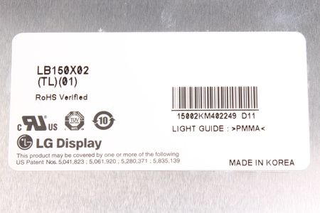 LB150X02 LG DISPLAY TL01 MATRIZ LCD