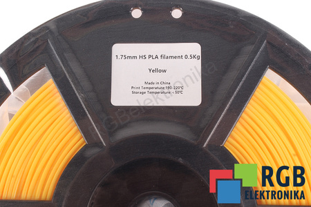 1,75MM HS PLA FILAMENT 0.5KG YELLOW FLASHFORGE TAMAÑO EXTERIOR DEL CARRETE 180MM, TAMAÑO INTERIOR DEL CARRETE 50MM, ANCHURA DEL CARRETE 45MM