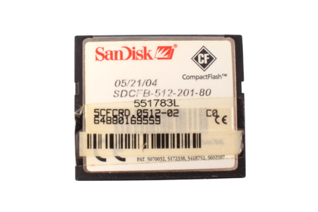 SDCFB-512-201-80 SANDISK 5CFCRD.0512-02 MEMORIA FLASH NAND