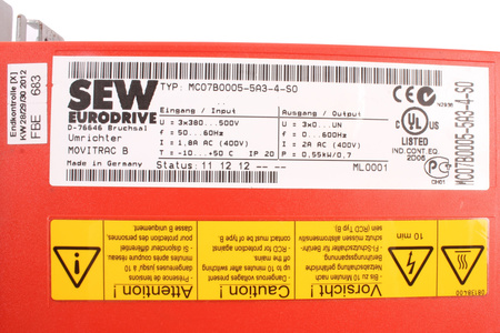 MC07B0005-5A3-4-S0 SEW EURODRIVE MOVITRACK B