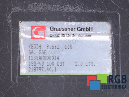 KS35H GRAESSNER 1235AH000014 ENGRANAJE