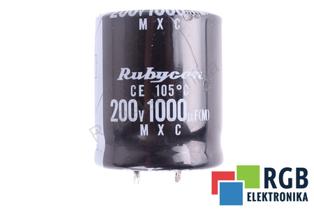 CONDENSADOR 1000UF 200V RUBYCON