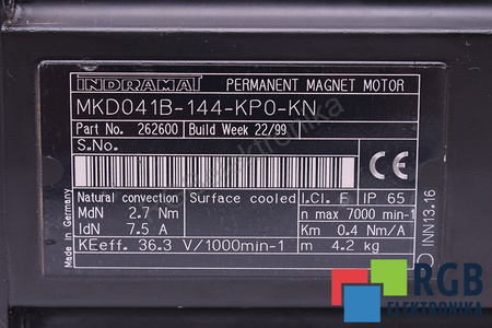 MKD041B-144-KP0-KN INDRAMAT R911262600 ESTATOR