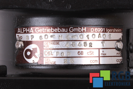 SP60-M1-010A02 ALPHA GETRIEBEBAU ENGRANAJE