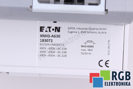HXNH630/1 EATON IDT CARCASA DE FUSIBLES