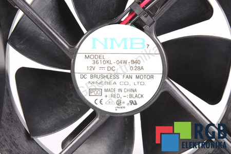 3610KL-04W-B40 NMB TECHNOLOGIES 92X92X25MM, 12V, 0.28A VENTILADOR