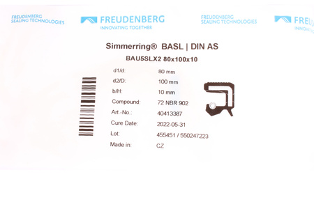 BAU5SLX2 FREUDENBERG 72NBR902 EMPAQUE