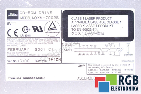 XM-7002B TOSHIBA CD-ROM