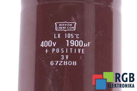 CONDENSADOR 67Z808 NIPPON LX 105 1900UF, 400V