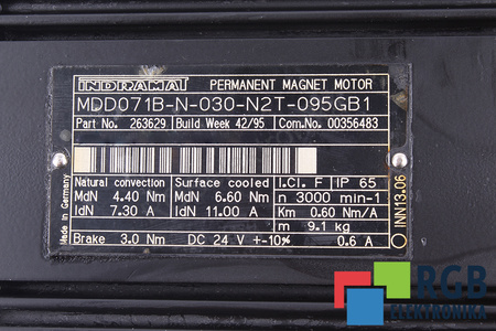 MDD071B-N-030-N2T-095GB1 INDRAMAT R911263629