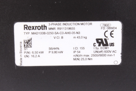 MAD100B-0250-SA-C0-AH0-05-N3 REXROTH R911318655
