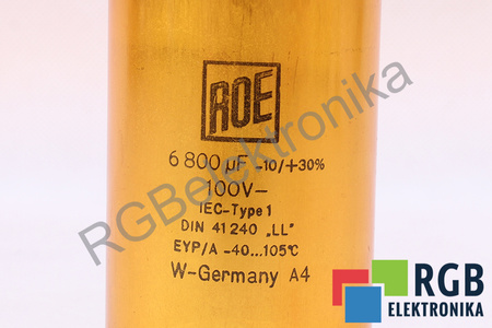 CONDENSADOR DIN41240LL ROE 6800UF, 100VDC