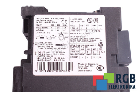 3RT1024-1KB40 SIEMENS 3RT1024-1K..0 24V