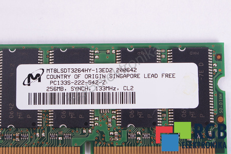 PC133S-222-542-Z MICRON MT8LSDT3264HY-13ED2