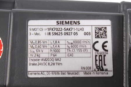 1FK7022-5AK71-1LH3 SIEMENS SIMOTICS S