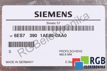 6ES7390-1AE80-0AA0 SIEMENS 482.6MM SIMATIC S7-300 CARRIL DE MONTAJE